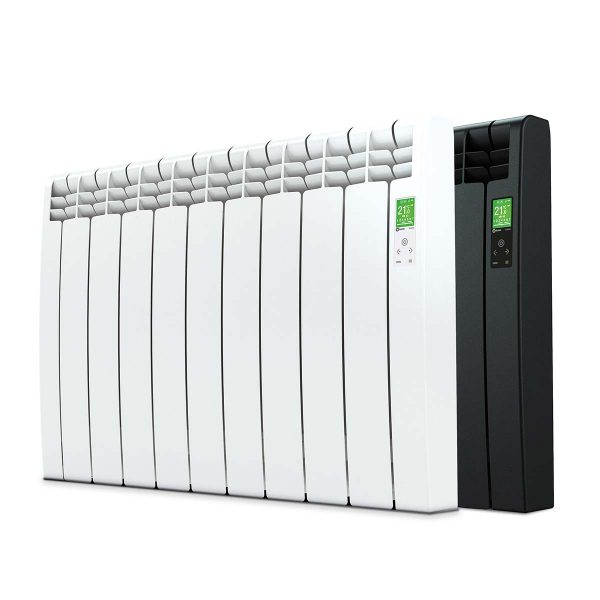D Series wifi aluminium oil filled smart radiator in white or black